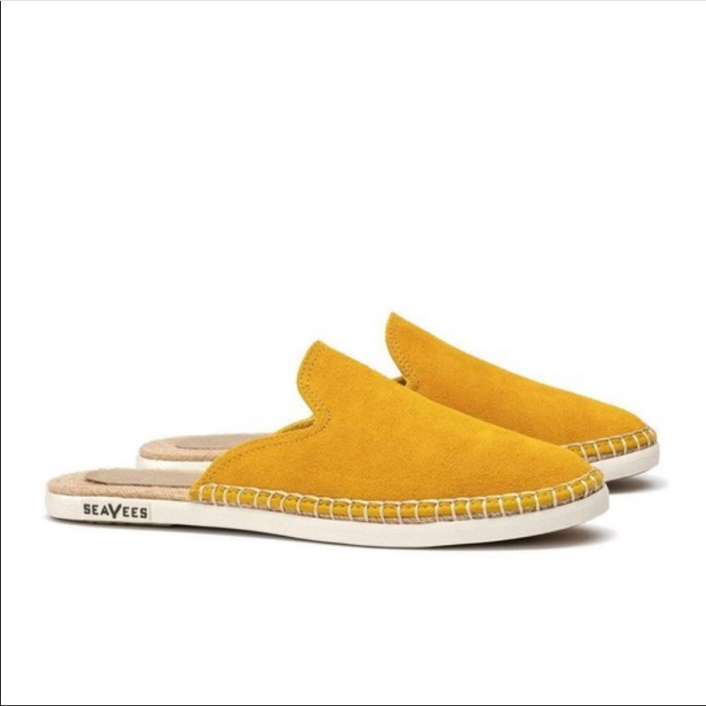 Seavees Ocean Park Mustard Yellow Mule Sz 9